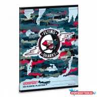 Ars Una Flying Sharks A/5 leckefüzet