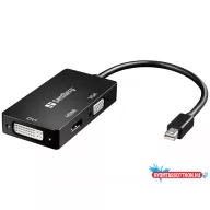Sandberg Adapter MiniDP>HDMI+DVI+VGA