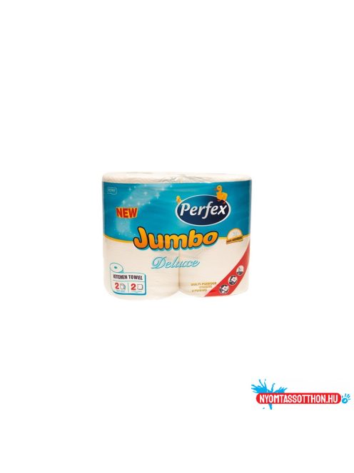 Háztartási papírtörlő 2 rétegű 2 tekercs/csomag 300 lap Boni Perfex Jumbo Deluxe