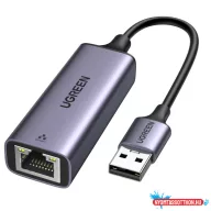   UGREEN USB - RJ45 Ethernet adapter alumínium ház Space szürke CM209