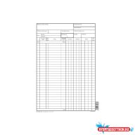 Raktárkészlet nyilvántartólap A4 B.12-152