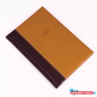   Határidőnapló Linett B/5, heti fehér lapokkal barna-mustár Realsystem 2026.