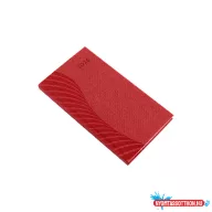   Zsebnaptár álló Amigo, fehér lapokkal bordó Realsystem 2026.