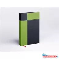   Határidőnapló Prémium M A/5, napi krémszínű lapokkal zöld Realsystem 2026.