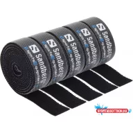 Sandberg Cable Velcro Strap 5-pack