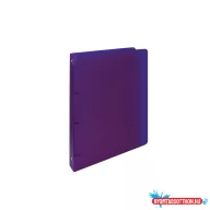   Gyűrűskönyv A4, 4 gyűrűs 2cm gerinc PP,  Karton P+P Opaline lila