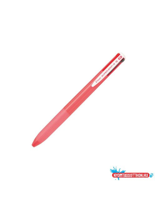 Golyóstoll 4 színű Pilot Super Grip G pink test