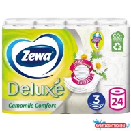   Toalettpapír 3 rétegű kistekercses 24 tekercs/csomag Camomile Comfort Deluxe Zewa
