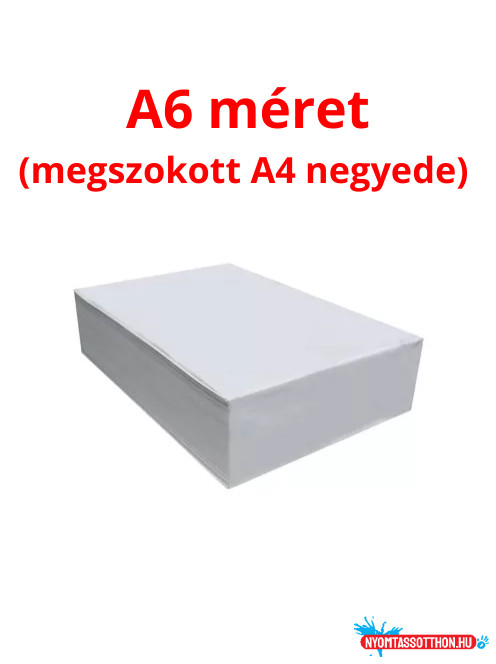 Másolópapír A6 500ív/csomag