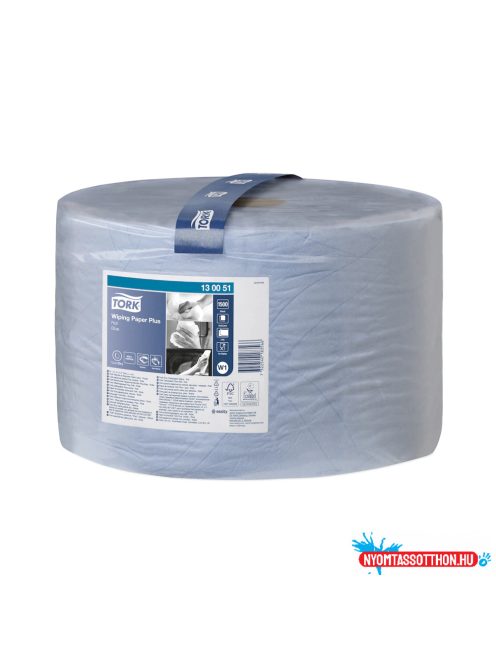 Ipari törlő 2 rétegű tekercses 510 m/tek 1 tek/karton W1 Tork_130051 kék