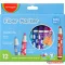 Rostirón, filctoll készlet, 5 mm, 12 db/bliszter, Keyroad Jumbo, vegyes színek