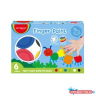 Ujjfesték készlet, 6 x 25 ml, Keyroad, vegyes színek