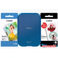   Canon ZOEMINI 2 Fotónyomtató Tengerészkék + 5x7,6cm ZINK fotópapír 20 lap + 3.3 cm ZINK 10 lap körmatrica papír