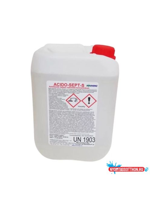 Vízkőoldó fertőtlenítő hatású 5 liter Acido Sept S