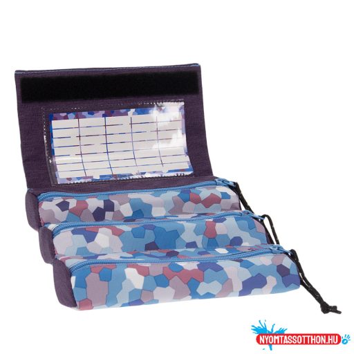 Ars Una Caleidoscope-blue feltekerhető tolltartó