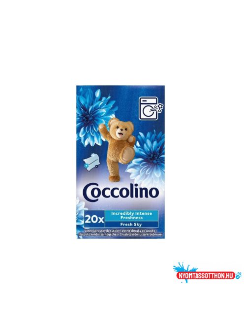 Illatosító kendő szárítógépbe 20 db/doboz Fresh Sky Coccolino