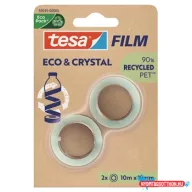   Ragasztószalag 19mmx10m irodai átlátszó újrahasznosított Tesa Eco & Crystal 2db/bliszter