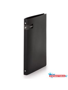   Gyűrűskönyv A4, 4 gyűrűs 2cm gerinc PP,  Karton P+P Opaline fekete