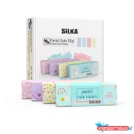 Radír, cuki, pasztell, 20 db/display Silka