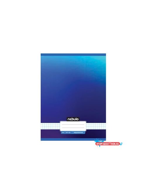 Füzet, A4, kockás, 87-32, Monochrome és Gradient minták II., 12 db/csomag Nebulo