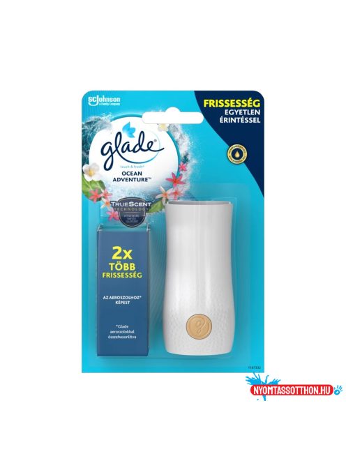 Légfrissítő készülék + utántöltő 10 ml Glade® Touch&Fresh Ocean Adventure