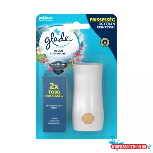 Légfrissítő készülék + utántöltő 10 ml Glade® Touch&Fresh Ocean Adventure
