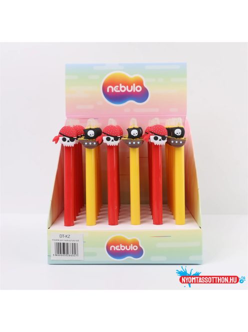 Zseléstoll radírozható, Kalózok, 36 db/display Nebulo