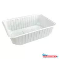 Doboz szögletes PP 750 ml fehér 50 db/csomag