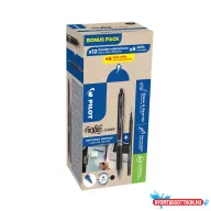   Rollertoll 0,5mm, törölhető Pilot Frixion Clicker GreenPack, 12 toll + 12betét, írásszín fekete