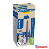   Rollertoll 0,5mm, törölhető Pilot Frixion Clicker GreenPack, 12 toll + 12betét, írásszín kék