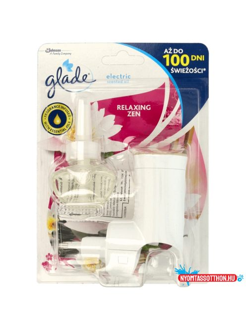 Légfrissítő elektromos készülék 20 ml Glade® Relaxing Zen/japán kert