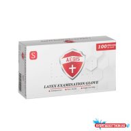 Gumikesztyű latex púderes S 100 db/doboz_AEGIS