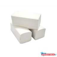   Kéztörlő 2 rétegű laminált Z hajtogatású 100 % cellulóz 200 lap/csomag 20 csomag /karton Greeny fehér