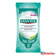 Felületfertőtlenítő kendő 72 lap/csomag Sanytol