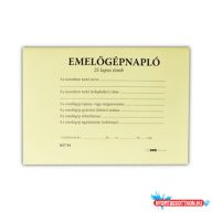 Emelőgépnapló 24 lapos A/5 fekvő D.E.938