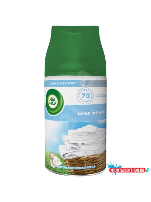 Légfrissítő spray utántöltő 250 ml AirWick Freshmatic Frissen mosott ruha