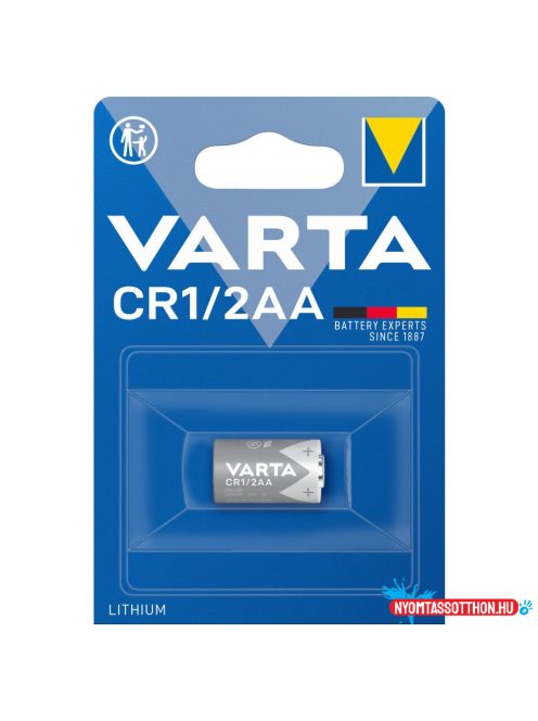 Elem CR1/2AA lítium fotóelem 1 db/bliszter Varta