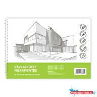 Vázlatfüzet FÉLFAMENTES B/4 32 lap 120gr. Bluering