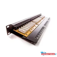   KELINE 606059 19"" 1U Giga KOMPAKT 24port Cat.6 RJ45/u árnyékolatlan patch panel