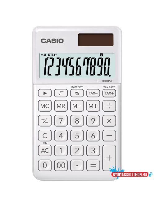 Zsebszámológép 10 digit Casio SL 1000 SC fehér