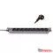 KELINE 620S09 19"" 1U 9x250V Schuko aljzat 2,3m kontrol LED-es elosztósor