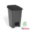 Szemetes kuka pedálos műanyag 70 literes antracit/fekete UP228-216