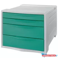   Esselte Colour"Breeze fiókos irattartó áttetsző, zöld