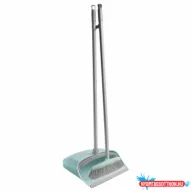   Szemeteslapát műanyag hosszú nyéllel beépített fésűvel York_063060