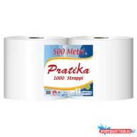  Ipari törlő 2 rétegű tekercses átmérő: 29 cm 1000 lap/tek 2 tekercs/karton Paperdi Pratika 1000_BI