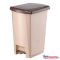 Szemetes kuka pedálos műanyag 40 literes barna UP402-210