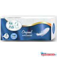   Papírzsebkendő 3 rétegű 100 db/csomag Kék Pille original