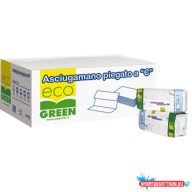   Kéztörlő 1 rétegű C hajtogatású újrahasznosított 150 lap/csomag 24 csomag/karton Paperdi ecogreen_