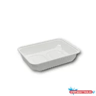   Elviteles doboz - szögletes alj PP 500 ml 50 db/csomag fehér