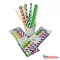 Szívószál papír 6 x 200 mm 25 db/csomag vegyes csíkos